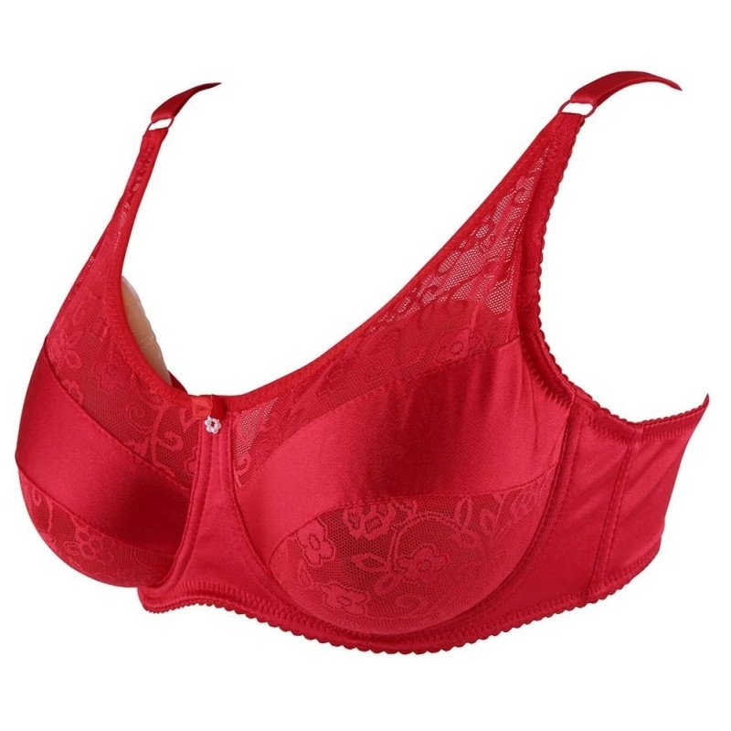 CrossGearX Soutien-Gorge Spécial Prothèse Mammaire BRACE Rouge